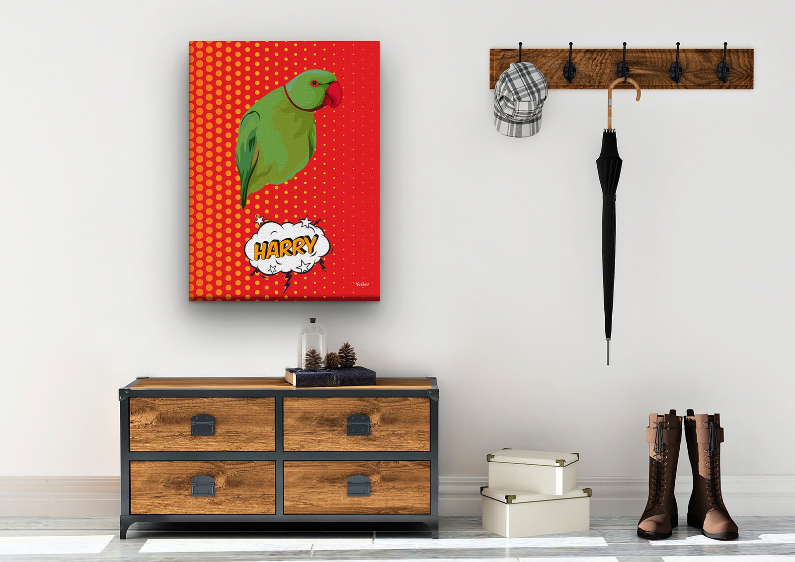 Custom Pop Art Style Bird Portrait - Pet illustration from photo - Dash Canvas 10 Custom Pop Art Style Bird Portrait - Pet illustration from photo - Dash Canvas - Image 8