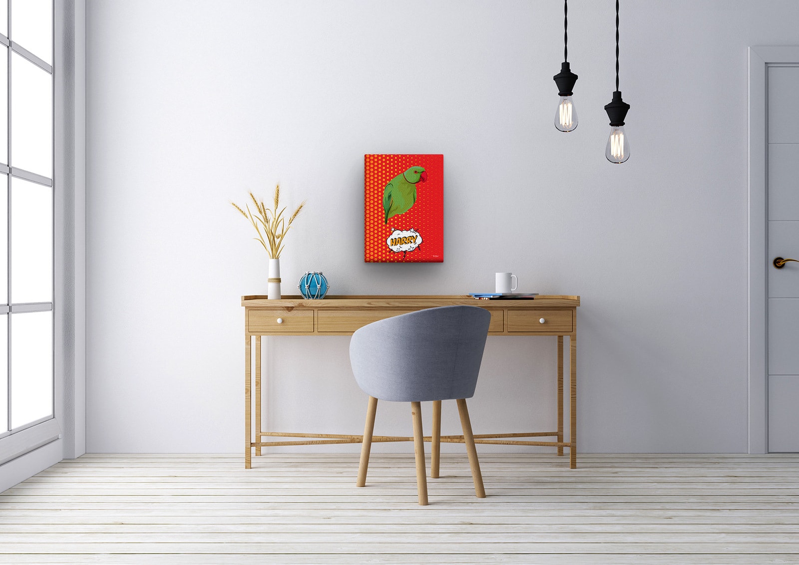 Custom Pop Art Style Bird Portrait - Pet illustration from photo - Dash Canvas 12 Custom Pop Art Style Bird Portrait - Pet illustration from photo - Dash Canvas - Image 10