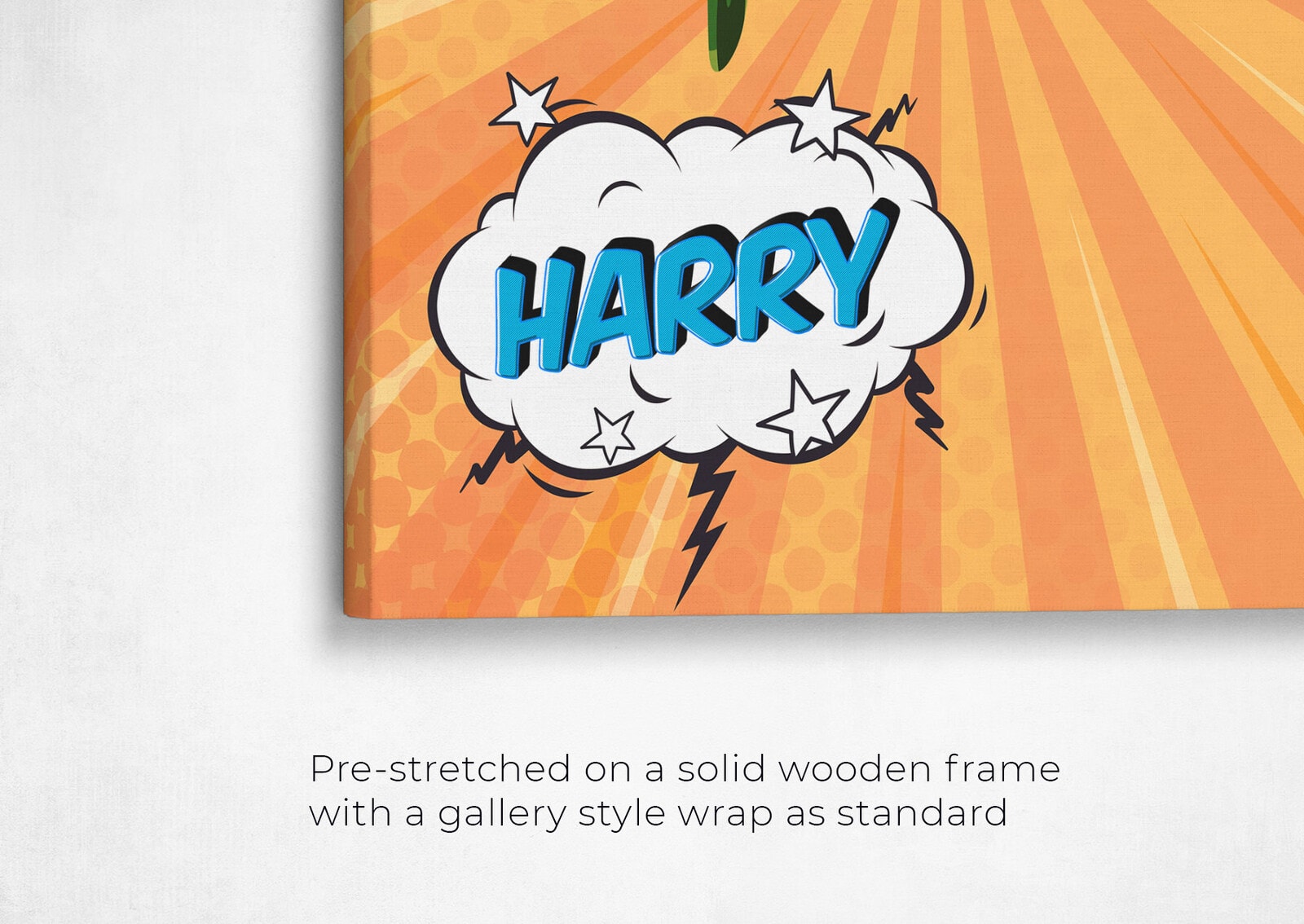 Custom Pop Art Style Bird Portrait - Pet illustration from photo - Orange blast Canvas 22 pop art pet portrait illustrations bird orange blast front view angled close up wall