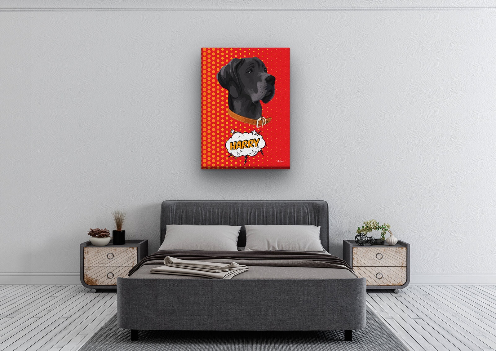 Custom Pop Art Style Dog Portrait - Pet illustration from photo - Dash Canvas 4 Custom Pop Art Style Dog Portrait - Pet illustration from photo - Dash Canvas - Image 2
