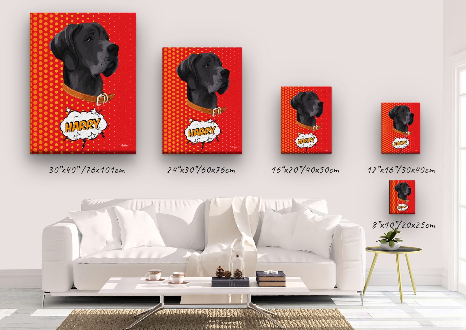 Custom Pop Art Style Dog Portrait - Pet illustration from photo - Dash Canvas 5 Custom Pop Art Style Dog Portrait - Pet illustration from photo - Dash Canvas - Image 3