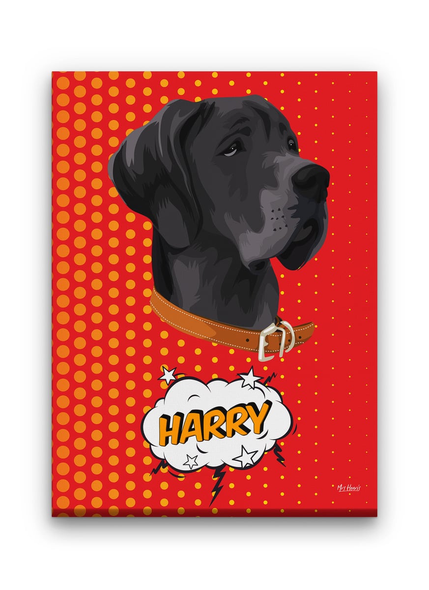 Custom Pop Art Style Dog Portrait - Pet illustration from photo - Dash Canvas 9 Custom Pop Art Style Dog Portrait - Pet illustration from photo - Dash Canvas - Image 7