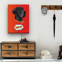 Custom Pop Art Style Dog Portrait - Pet illustration from photo - Dash Canvas 19 pop art pet portrait illustrations dog dash hall