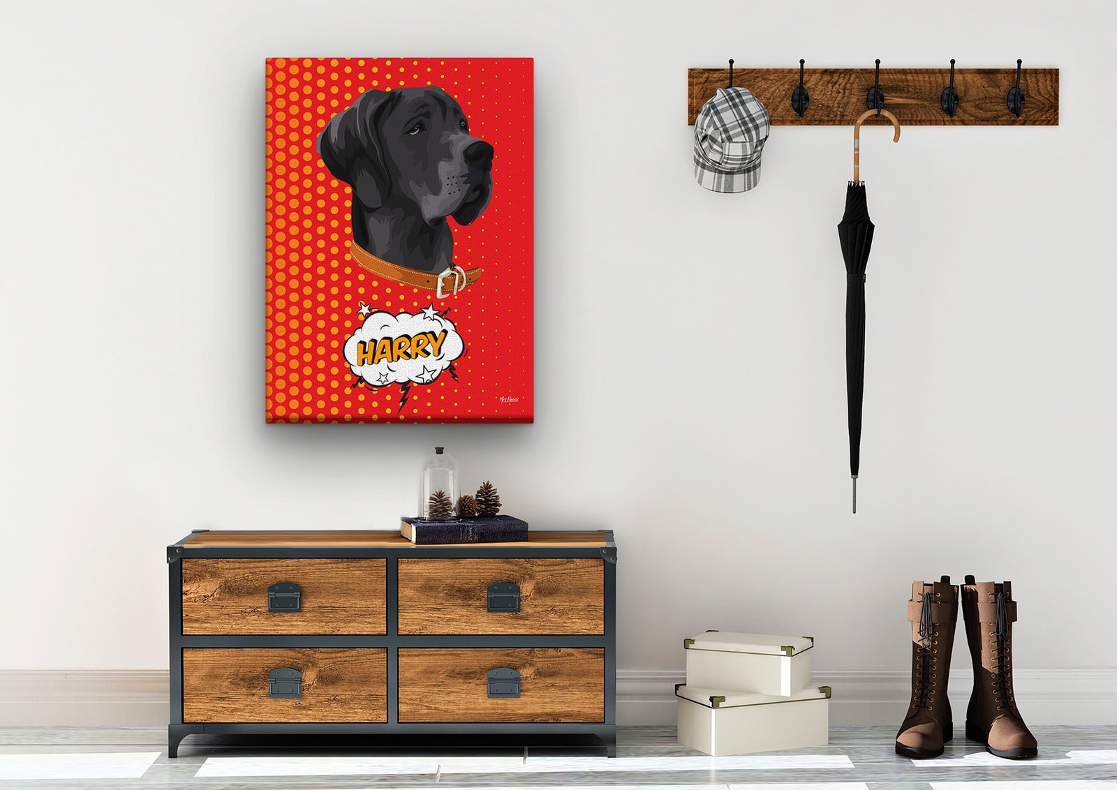 Custom Pop Art Style Dog Portrait - Pet illustration from photo - Dash Canvas 10 Custom Pop Art Style Dog Portrait - Pet illustration from photo - Dash Canvas - Image 8