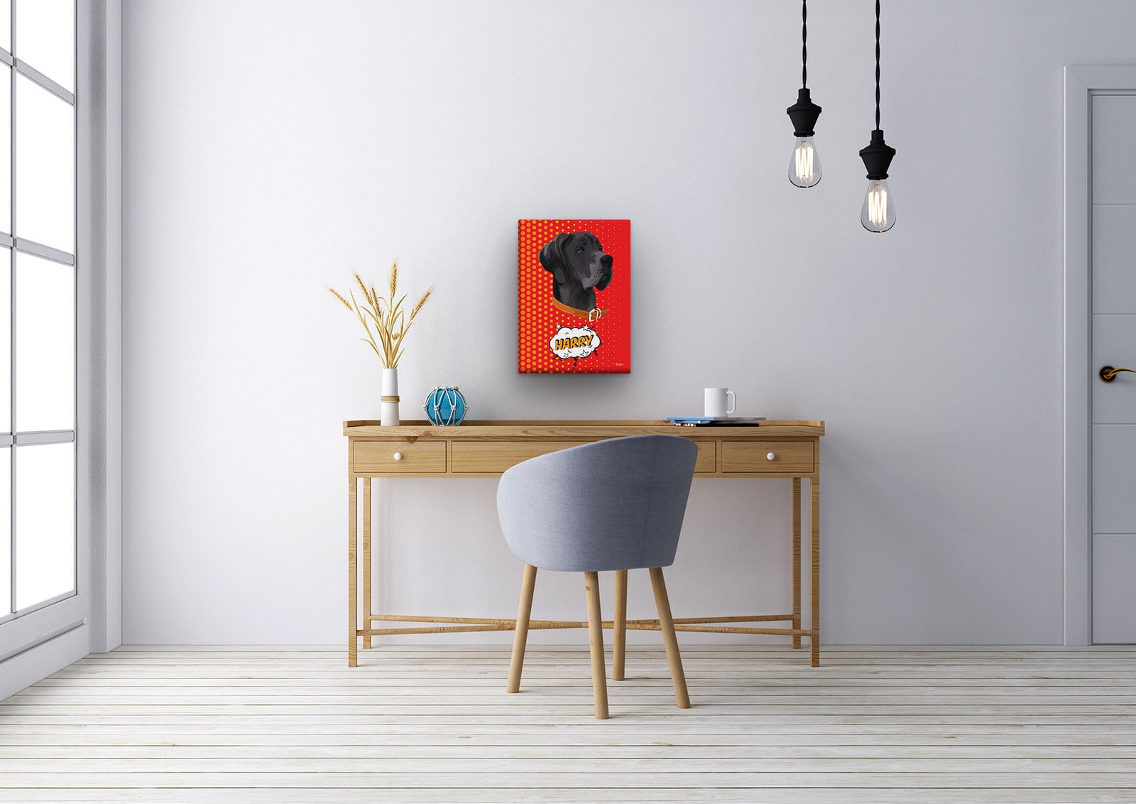 Custom Pop Art Style Dog Portrait - Pet illustration from photo - Dash Canvas 12 Custom Pop Art Style Dog Portrait - Pet illustration from photo - Dash Canvas - Image 10