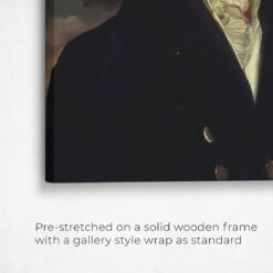 The Aristocrat - Renaissance Cat canvas portrait from photo 14 renaissance cat canvas aristocrat painting white front view angled close up wall