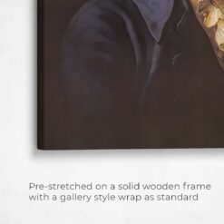 renaissance cat canvas count painting white front view angled close up wall