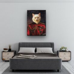 renaissance cat canvas imperialist painting white bedroom