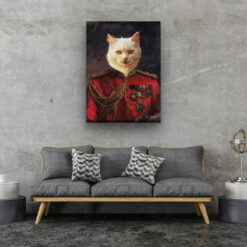 renaissance cat canvas imperialist painting white living room