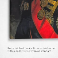 renaissance cat canvas nelson painting white front view angled close up wall