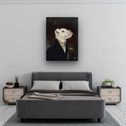 The Aristocrat - Renaissance Dog canvas portrait from photo 12 renaissance dog canvas aristocrat dog bedroom