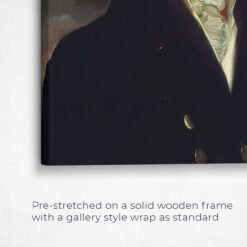 The Aristocrat - Renaissance Dog canvas portrait from photo 14 renaissance dog canvas aristocrat dog front view angled close up wall