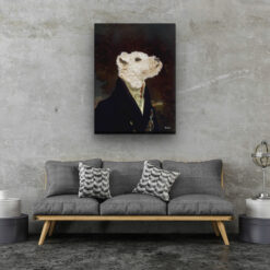 The Aristocrat - Renaissance Dog canvas portrait from photo 19 renaissance dog canvas aristocrat dog living room