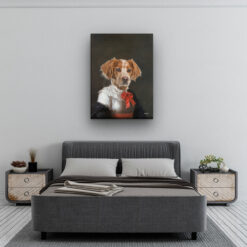 The Baroness - Renaissance Dog canvas portrait from photo 18 renaissance dog canvas baronesse dog bedroom