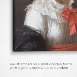 The Baroness - Renaissance Dog canvas portrait from photo 21 renaissance dog canvas baronesse dog front view angled close up wall