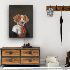 The Baroness - Renaissance Dog canvas portrait from photo 16 renaissance dog canvas baronesse dog hall