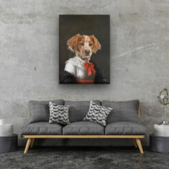 The Baroness - Renaissance Dog canvas portrait from photo 14 renaissance dog canvas baronesse dog living room