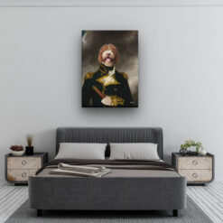 The Captain - Renaissance Dog canvas portrait from photo 13 renaissance dog canvas captain dog bedroom