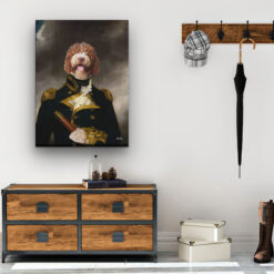 The Captain - Renaissance Dog canvas portrait from photo 19 renaissance dog canvas captain dog hall