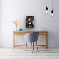The Captain - Renaissance Dog canvas portrait from photo 21 renaissance dog canvas captain dog office