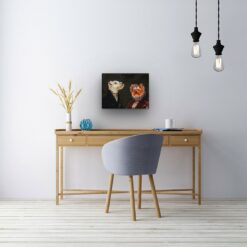 Double Renaissance Dog canvas portrait from photo 20 renaissance dog canvas double renaissance dogs canvas double office
