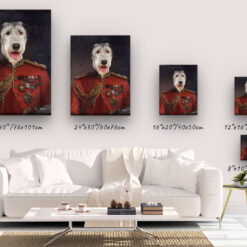 The Imperialist - Renaissance Dog canvas portrait from photo 14 renaissance dog canvas imperialist dog canvas size comparison