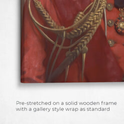 The Imperialist - Renaissance Dog canvas portrait from photo 15 renaissance dog canvas imperialist dog front view angled close up wall