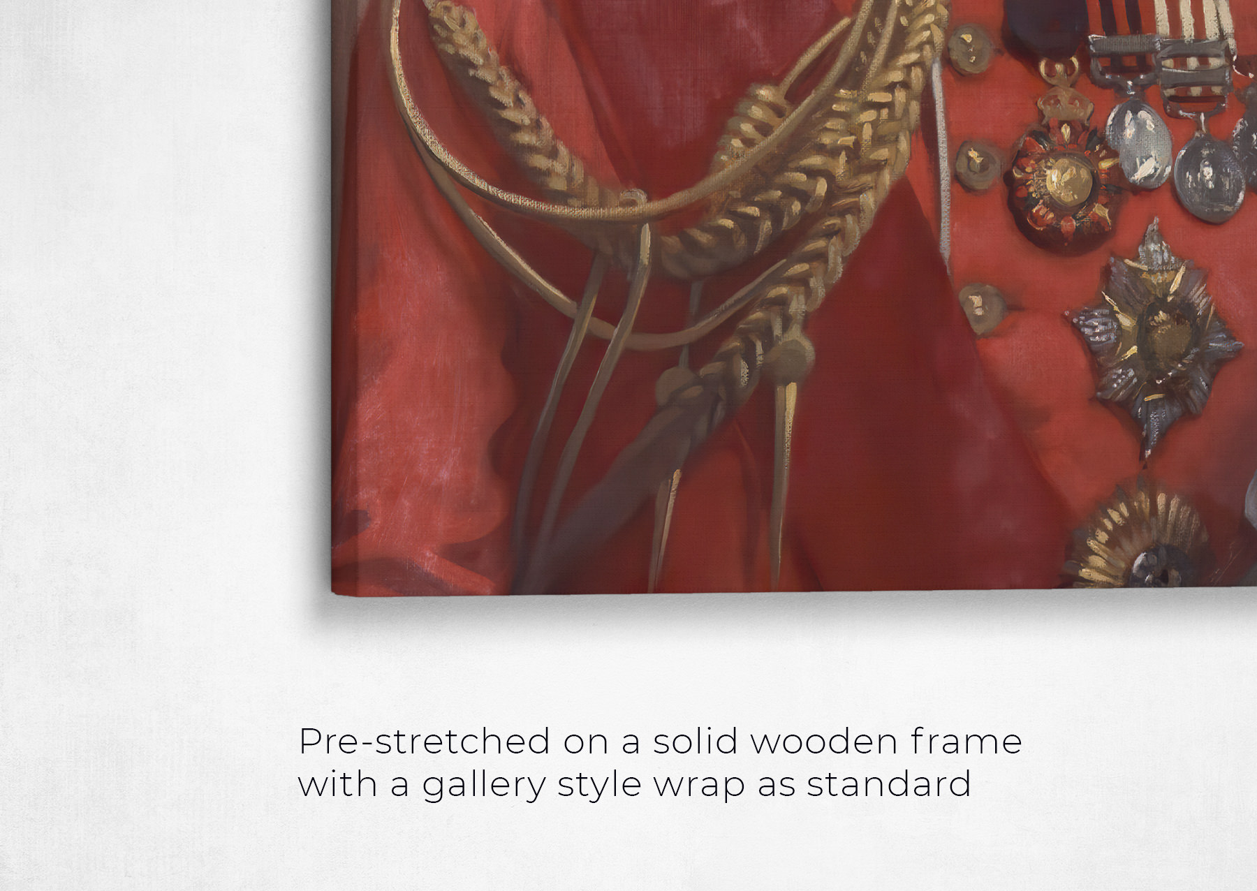 The Imperialist - Renaissance Dog canvas portrait from photo 22 renaissance dog canvas imperialist dog front view angled close up wall