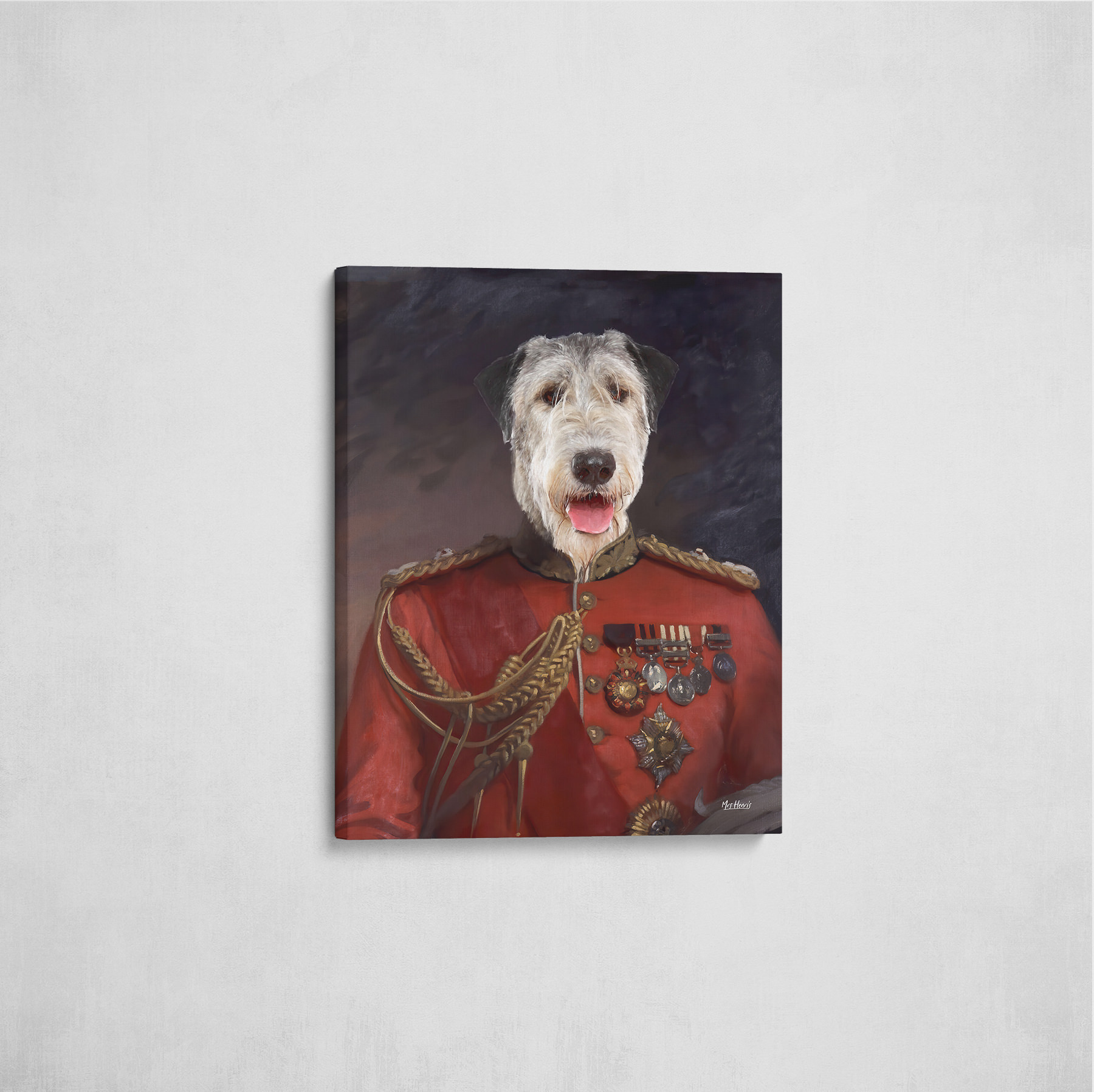 The Imperialist - Renaissance Dog canvas portrait from photo 7 The Imperialist - Renaissance Dog canvas portrait from photo - Image 5