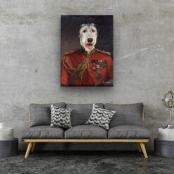The Imperialist - Renaissance Dog canvas portrait from photo 20 renaissance dog canvas imperialist dog living room