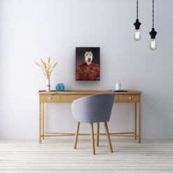 The Imperialist - Renaissance Dog canvas portrait from photo 21 renaissance dog canvas imperialist dog office