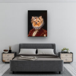 The Lady - Renaissance Dog canvas portrait from photo 13 renaissance dog canvas lady dog bedroom