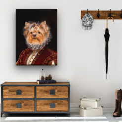 The Lady - Renaissance Dog canvas portrait from photo 19 renaissance dog canvas lady dog hall