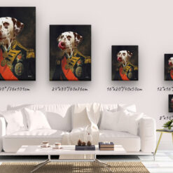 renaissance dog canvas nelson dog canvas size comparison