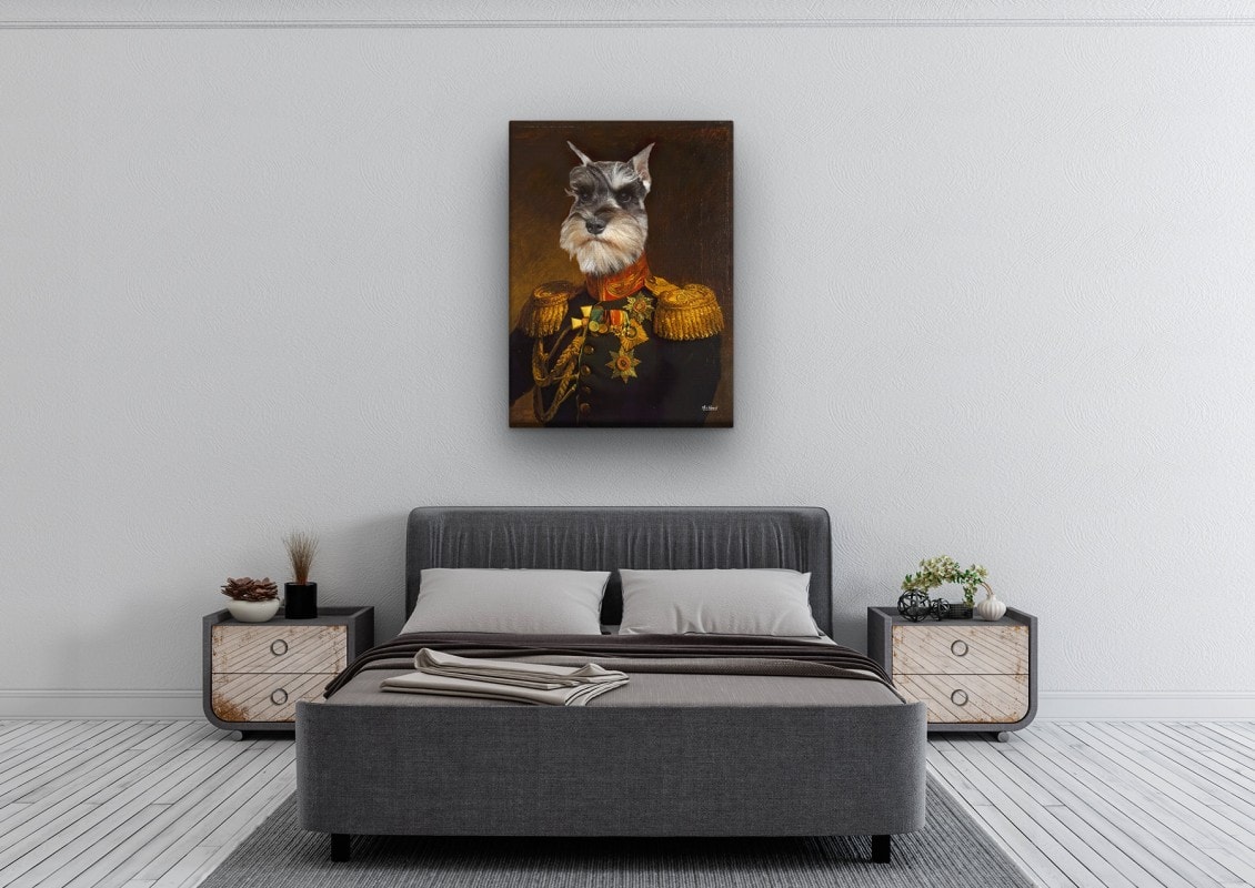 The Prince - Renaissance Dog canvas portrait from photo 24 renaissance dog canvas prince dog bedroom