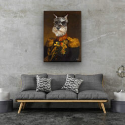 The Prince - Renaissance Dog canvas portrait from photo 20 renaissance dog canvas prince dog living room