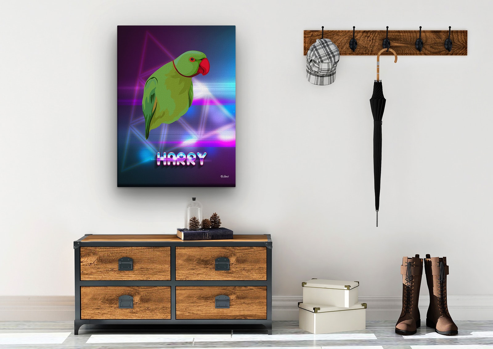 Custom Retro Arcade Style Bird Portrait - Pet illustration from photo - Fever Canvas 10 Custom Retro Arcade Style Bird Portrait - Pet illustration from photo - Fever Canvas - Image 8
