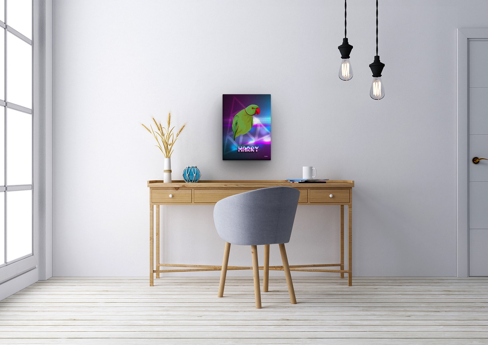 Custom Retro Arcade Style Bird Portrait - Pet illustration from photo - Fever Canvas 12 Custom Retro Arcade Style Bird Portrait - Pet illustration from photo - Fever Canvas - Image 10