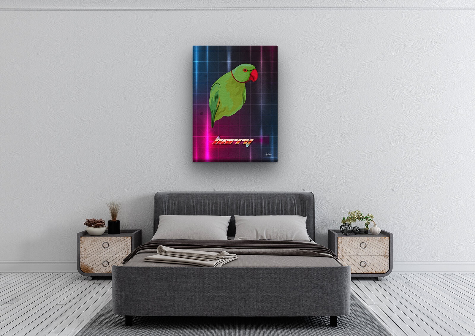 Custom Retro Arcade Style Bird Portrait - Pet illustration from photo - Hyperspeed Canvas 4 Custom Retro Arcade Style Bird Portrait - Pet illustration from photo - Hyperspeed Canvas - Image 2