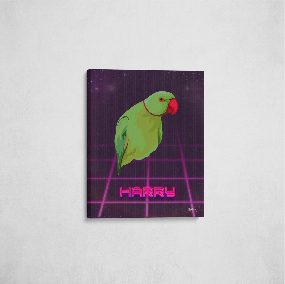 Custom Retro Arcade Style Bird Portrait - Pet illustration from photo - Invaders Canvas 7 Custom Retro Arcade Style Bird Portrait - Pet illustration from photo - Invaders Canvas - Image 5
