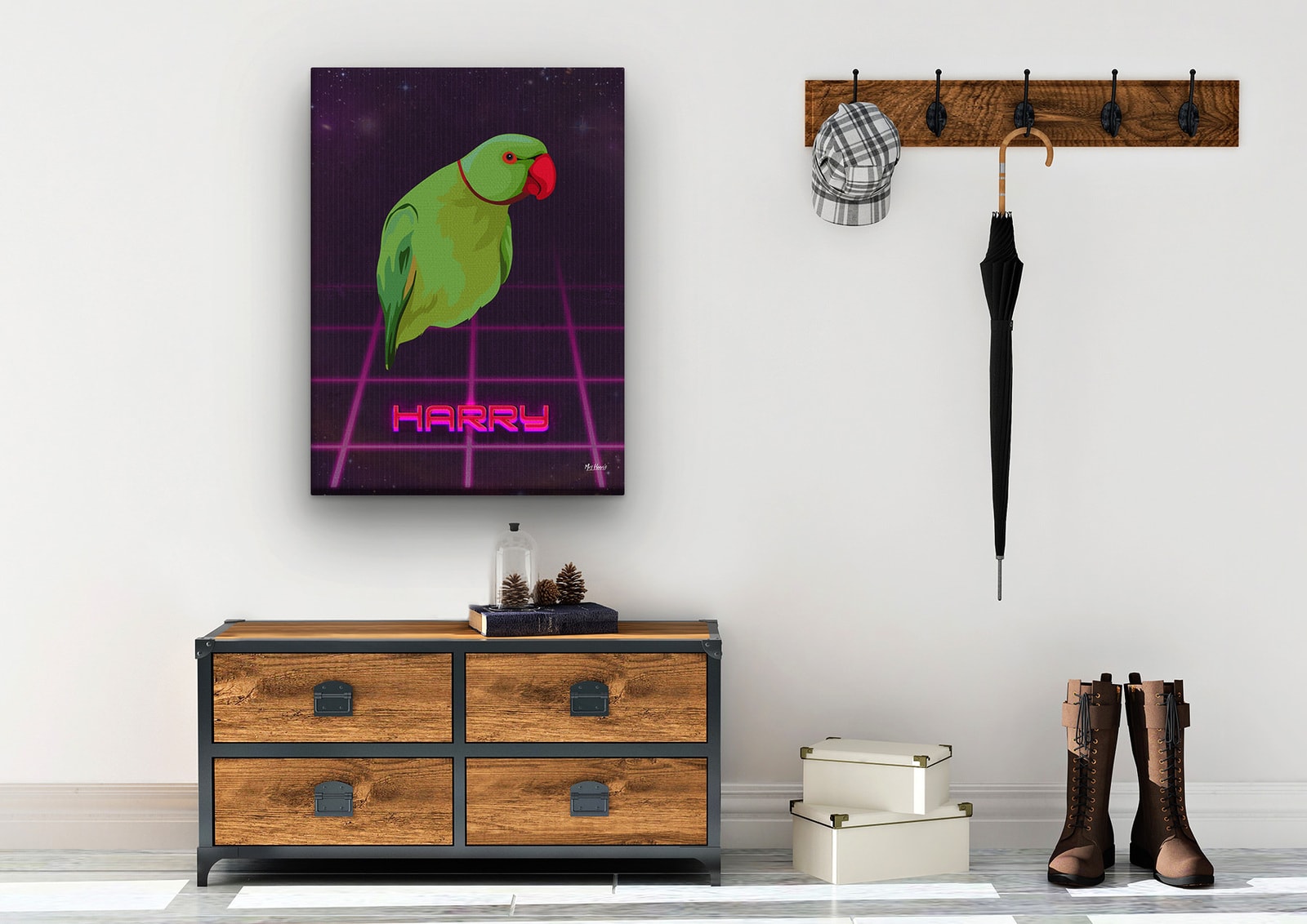 Custom Retro Arcade Style Bird Portrait - Pet illustration from photo - Invaders Canvas 10 Custom Retro Arcade Style Bird Portrait - Pet illustration from photo - Invaders Canvas - Image 8