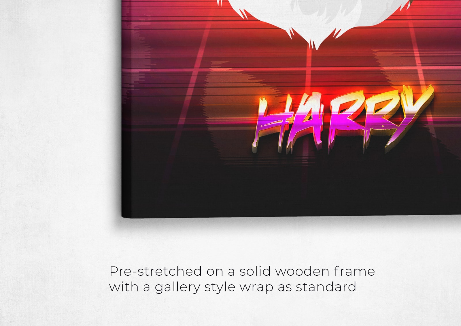 Custom Retro Arcade Style Cat Portrait - Pet illustration from photo - California Canvas 22 retro arcade pet portrait illustrations cat california front view angled close up wall