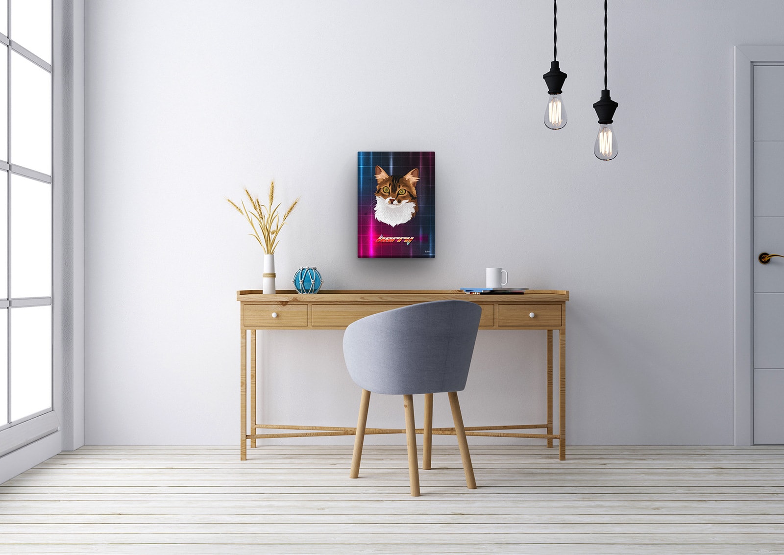 Custom Retro Arcade Style Cat Portrait - Pet illustration from photo - Hyperspeed Canvas 12 Custom Retro Arcade Style Cat Portrait - Pet illustration from photo - Hyperspeed Canvas - Image 10