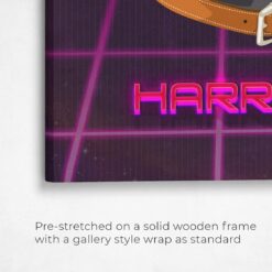 retro arcade pet portrait illustrations dog invaders front view angled close up wall