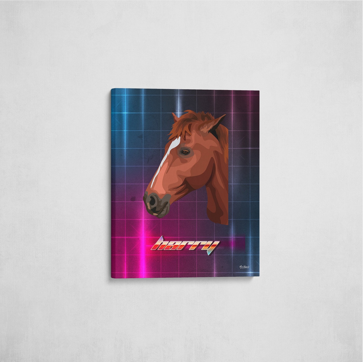 Custom Retro Arcade Style Horse Portrait - Pet illustration from photo - Hyperspeed Canvas 7 Custom Retro Arcade Style Horse Portrait - Pet illustration from photo - Hyperspeed Canvas - Image 5