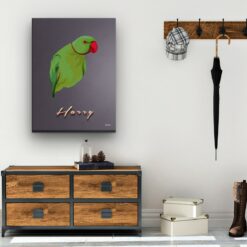 retro pet portrait illustrations bird night script hall