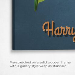 retro pet portrait illustrations bird rustic blue front view angled close up wall