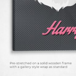 retro pet portrait illustrations cat bubblegum front view angled close up wall