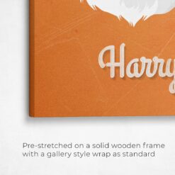 Custom Mid Century Retro Style Cat Portrait - Pet illustration from photo - Sand And Stone Canvas 15 retro pet portrait illustrations cat sand and stone front view angled close up wall