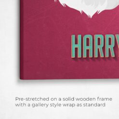 Custom Mid Century Retro Style Cat Portrait - Pet illustration from photo - Vintage Teal Canvas 15 retro pet portrait illustrations cat vintage teal front view angled close up wall